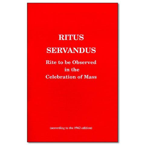 Ritus Servandus Rite to be Observed in the Celebration of Mass (W. Errata Sheet)