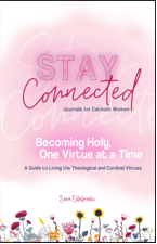 Becoming Holy, One Virtue at a Time A Guide to Living the Theological and Cardinal Virtues (Stay Connected Journals for Catholic Women) / Sara Estabrooks