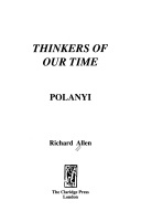 Polanyi: Thinkers of Our Time Series / Richard Allen